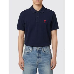 Ami Paris Polo Shirt Men Blue